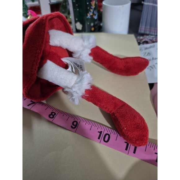 Jellycat London Bitsy Bunny Plush Rabbit Red Christmas Mrs. Claus Velvet Dress - Picture 6 of 6